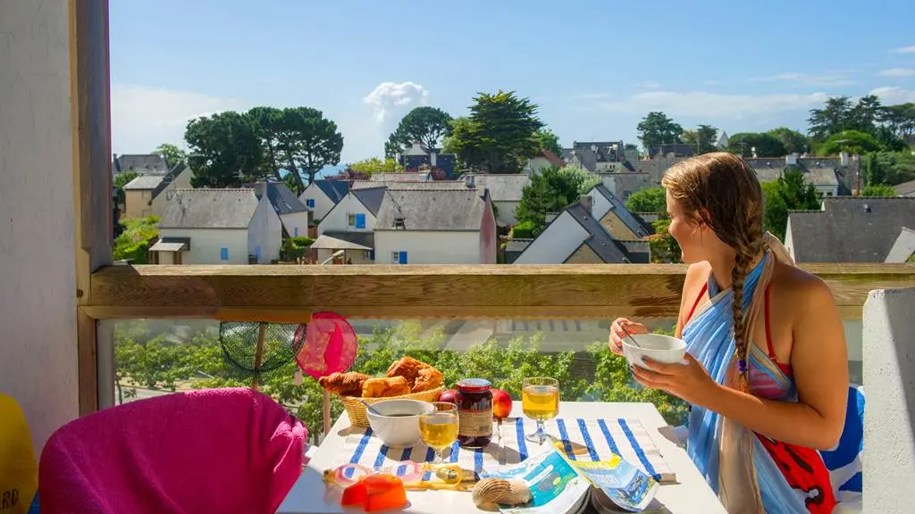 Résidence de tourisme -Goélia Bleue Océane- Carnac - Morbihan Sud - Sud Balcon