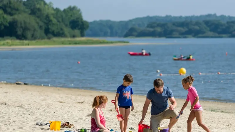 Lac au Duc - plage - Ploërmel communauté - Brocéliande - Bretagne