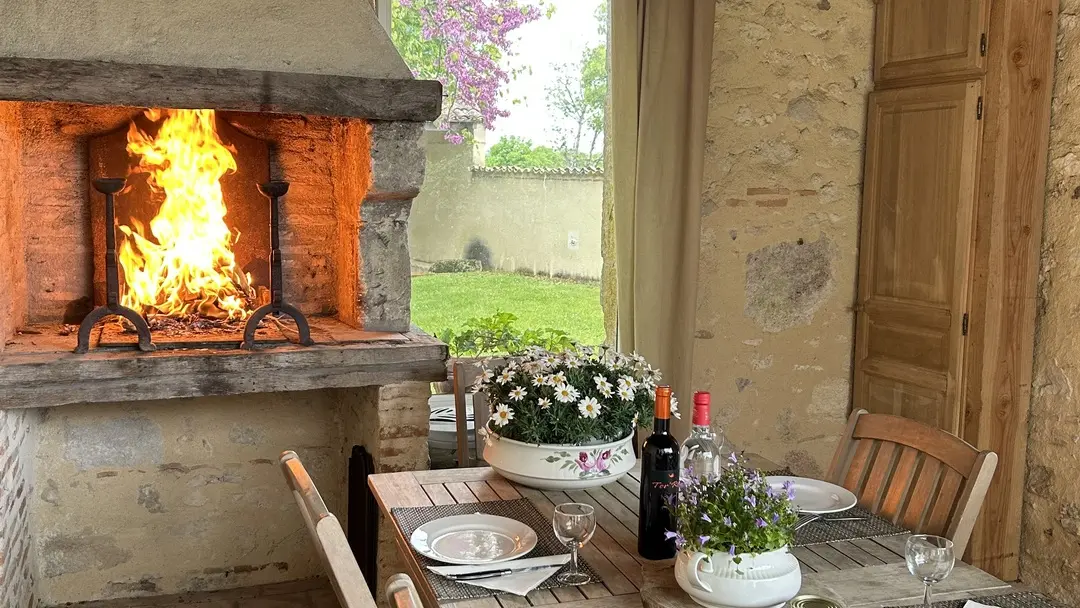 terrasse - Gîte Location vacance - La Métairie - Domaine de la Mouthe