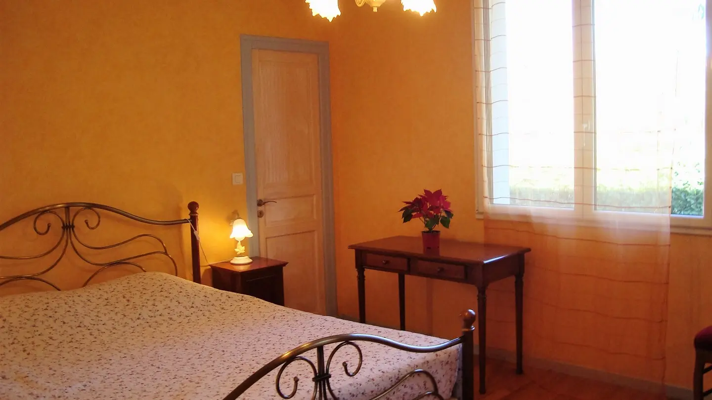 Villa du Chêne - Siros - chambre jaune