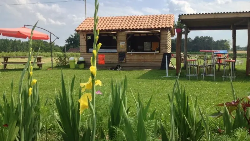 Le lieu de vente des glaces de la ferme