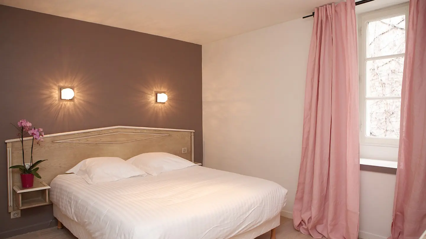 Hôtel Roncevaux - Pau - Chambre double rose