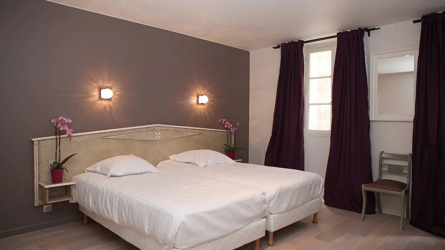 Hôtel Roncevaux - Pau - Chambre double fleurs