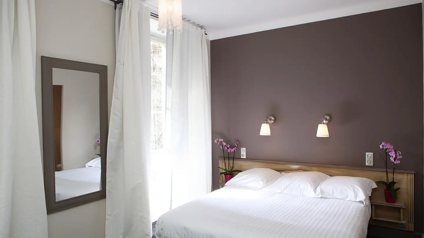 Hôtel Roncevaux - Pau - Chambre double fleurs