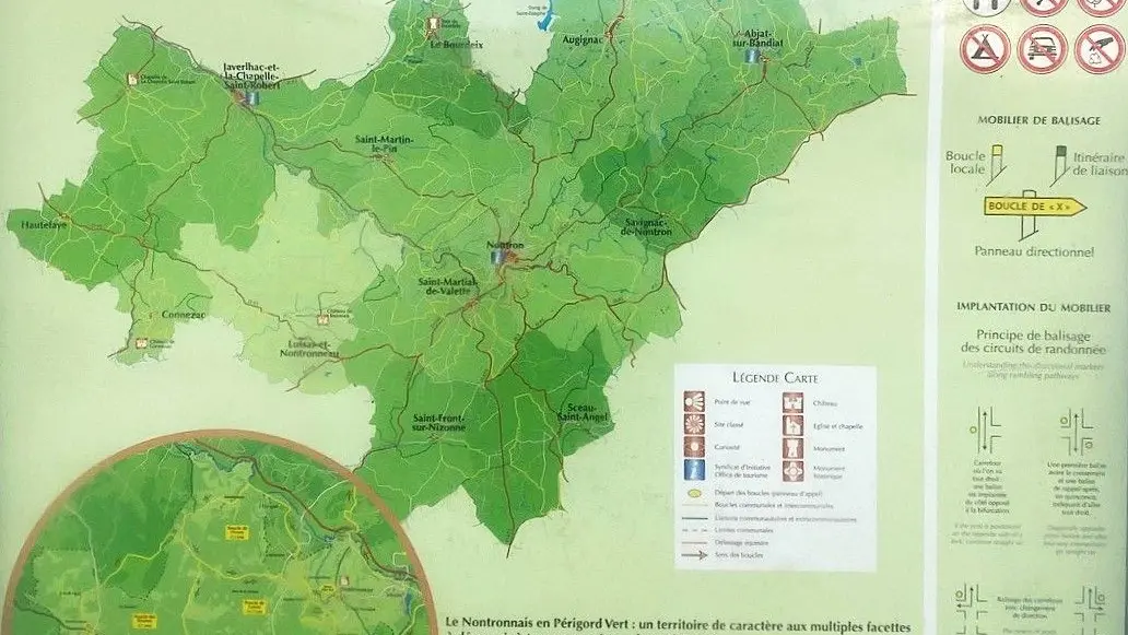 LUSSAS-ET-NONTRONNEAU-Boucle de Mauvy-Panneau d'appel