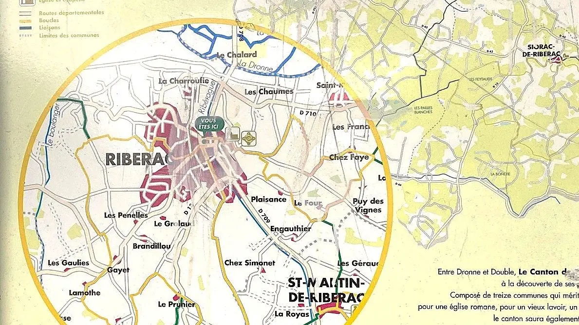 RIBERAC-Boucle de Ribérac-Panneau d'appel