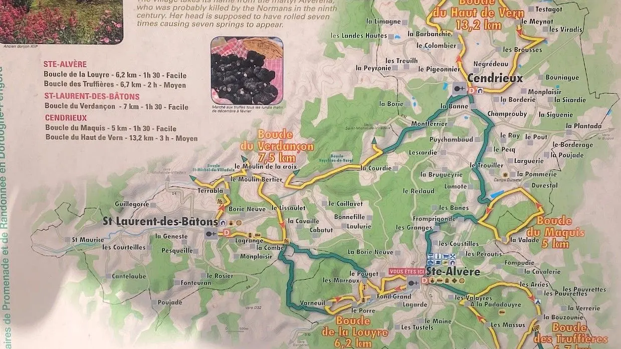 SAINT ALVERE-Boucle de la Louyre-Panneau d'appel