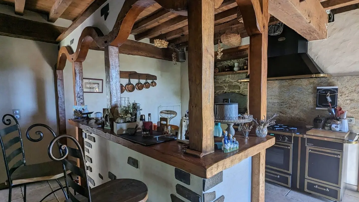 Gîte à la ferme - Gan - côté cuisine