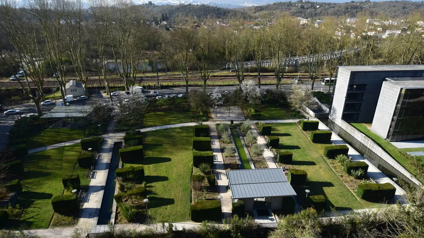 Jardins contemporains CG 64 - Pau - Vue aérienne