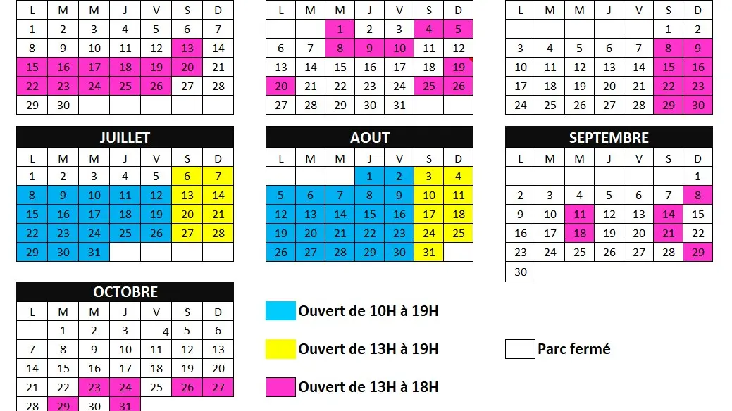 planning des chênes toi automne