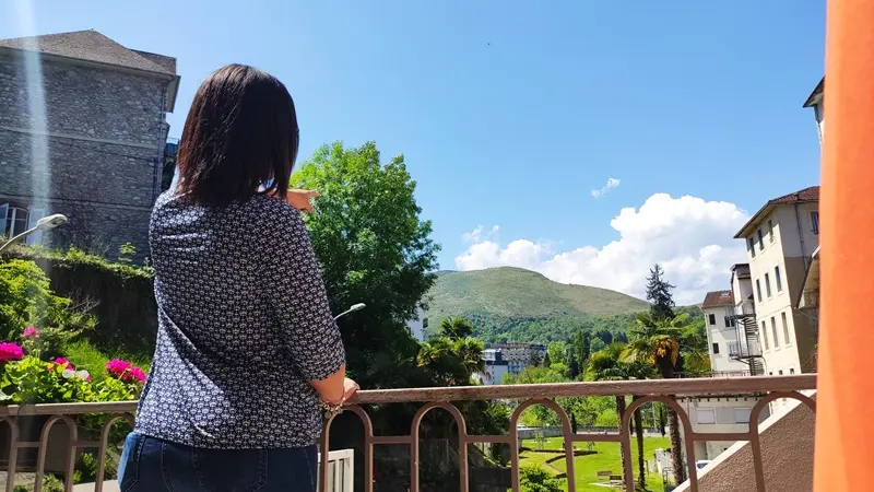 Lourdes hôtel Hélianthe terrasse