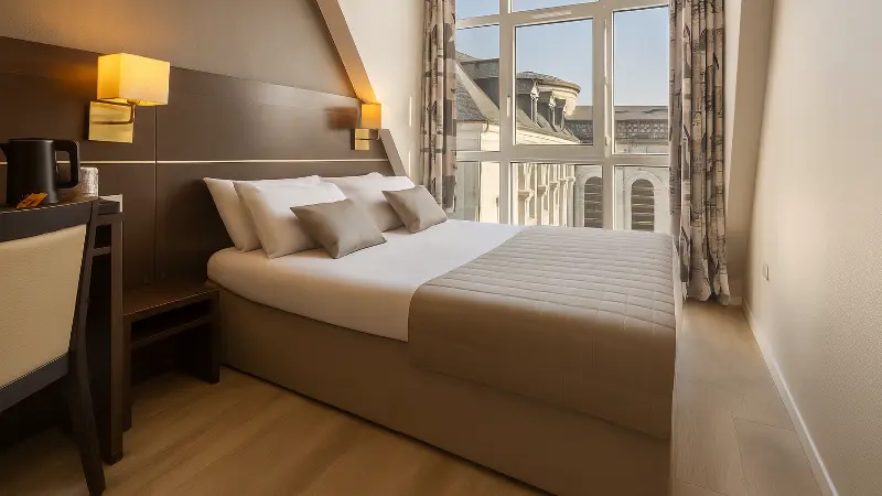 Lourdes Hôtel Croix des Bretons  chambre