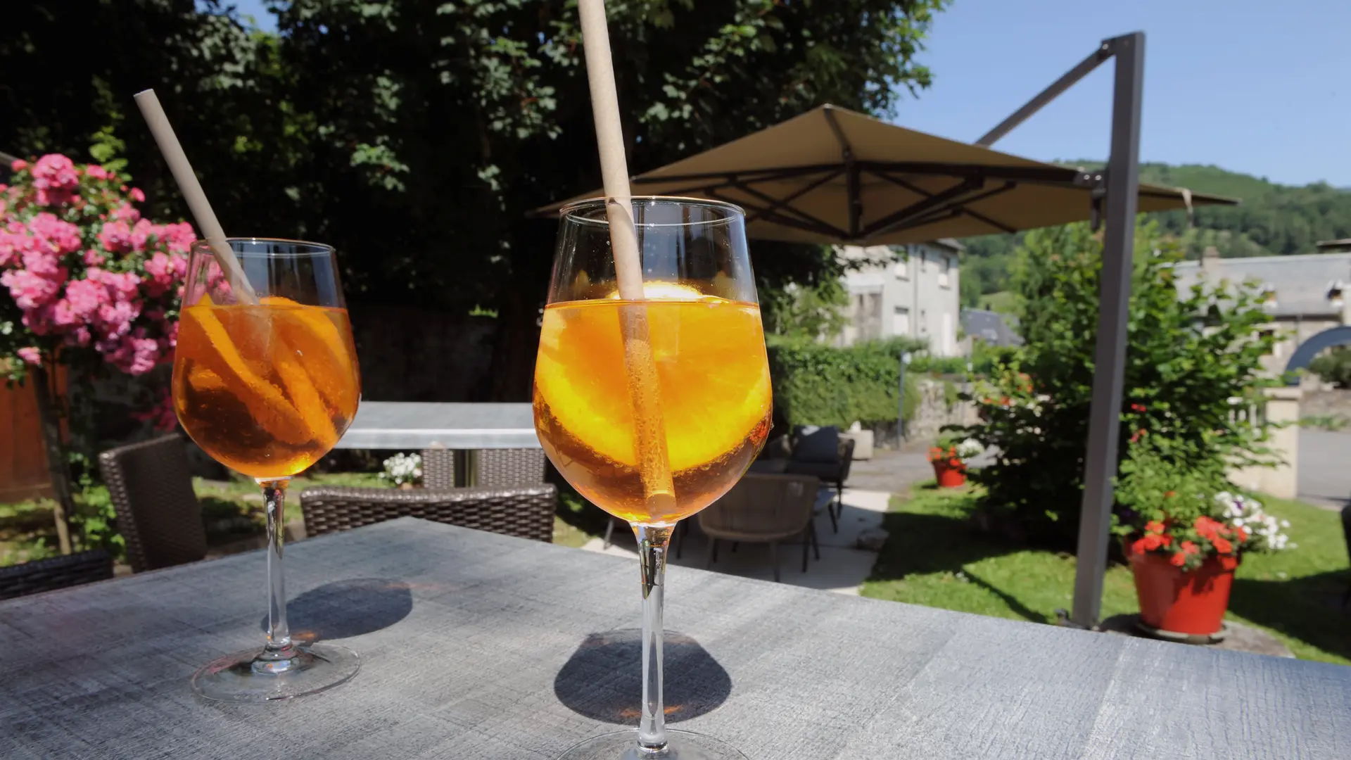 Apéritif dans le Jardin