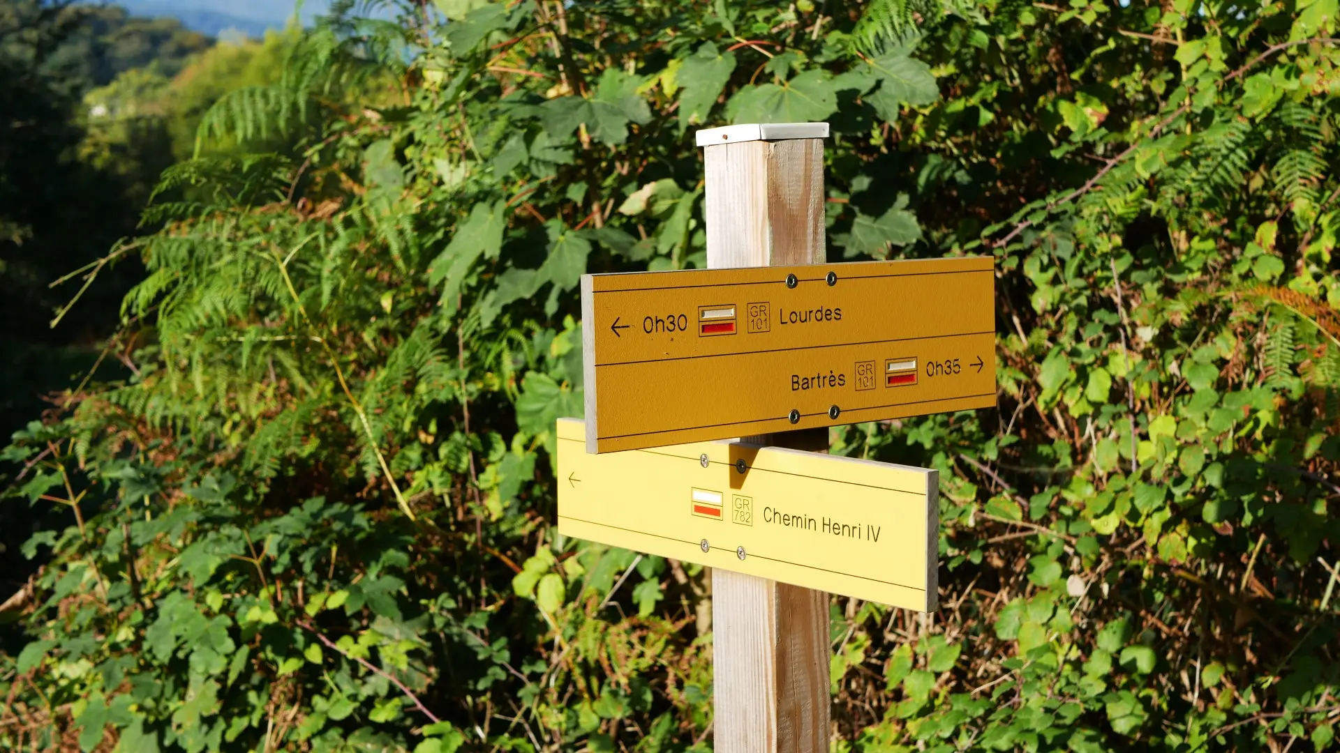 Chemin de Bernadette panneau gr