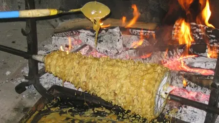 Cuisson du Gâteau à la Broche