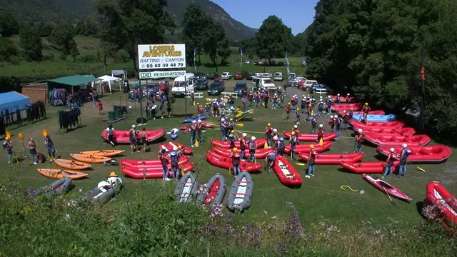 Base de rafting pont de Bazus