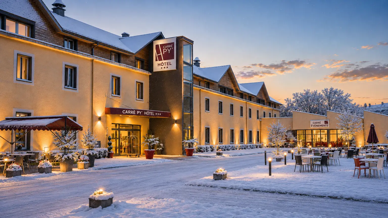 Façade extérieur hiver
