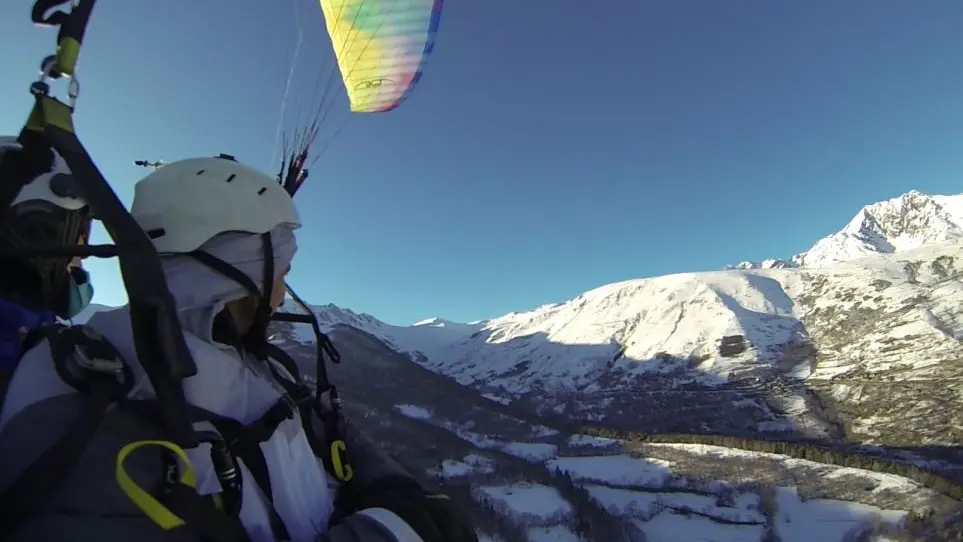 N°1 Parapente Saint Lary JP Baptême hiver 21