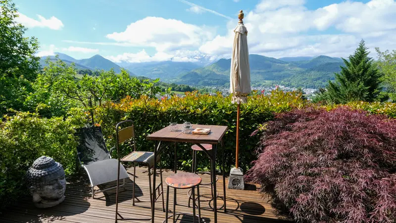 Vue de la terrasse de jour