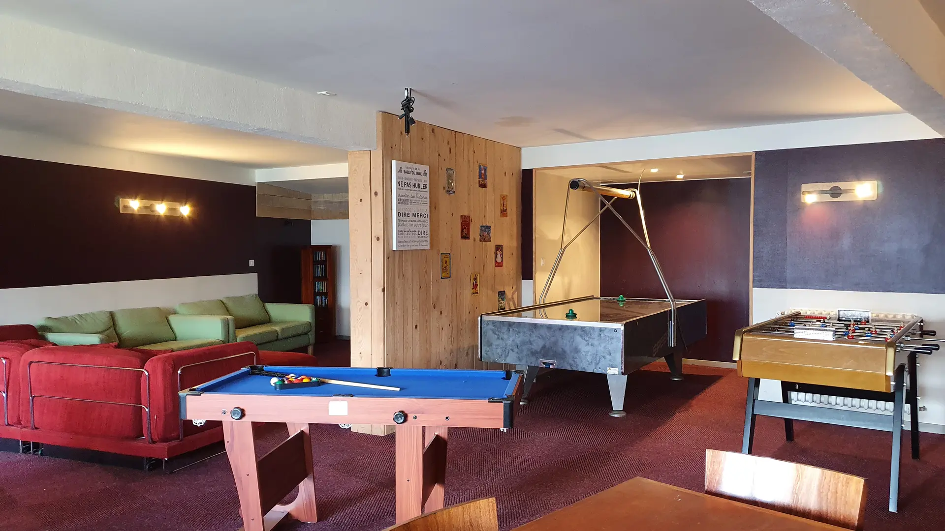 Hôtel le Christiania salle de jeu enfants