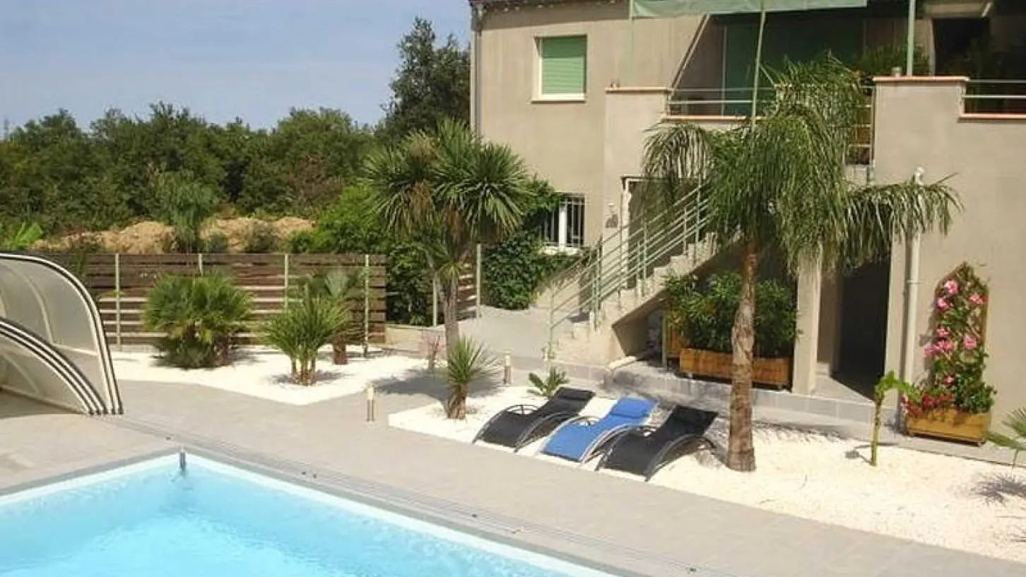 Le Domaine des Luque - Vue piscine_3