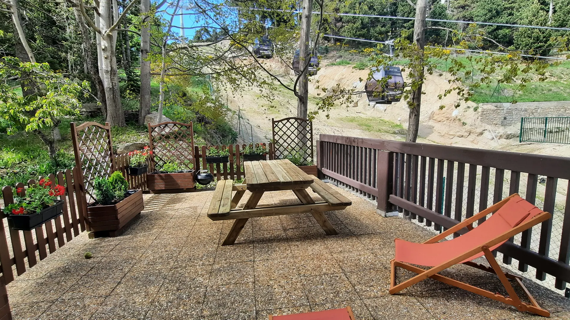 terrasse été vue de la cahmbre