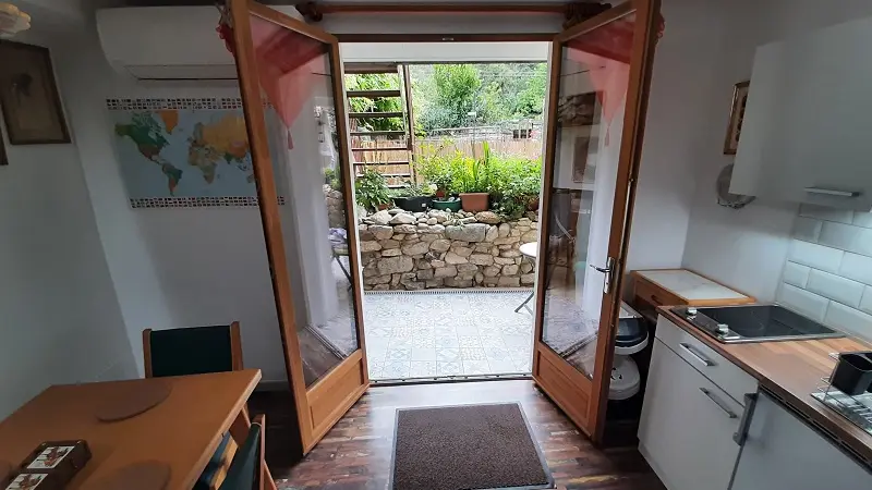 Accès à la terrasse