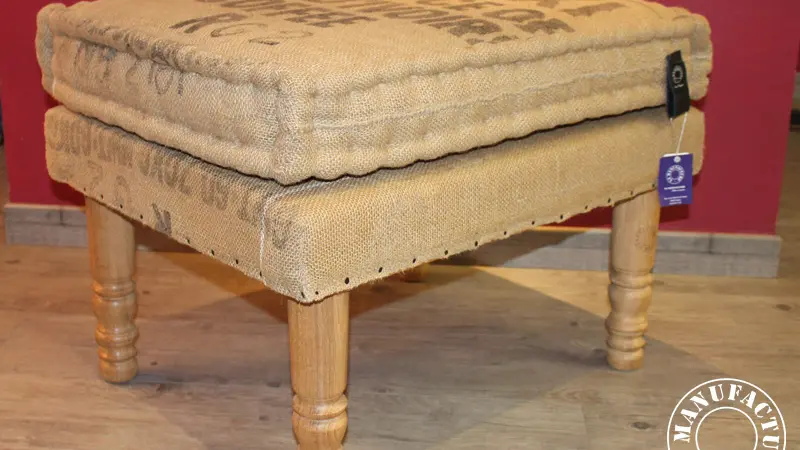 AICO assise toile de jute