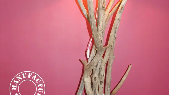 AICO lampadaire bois flotté