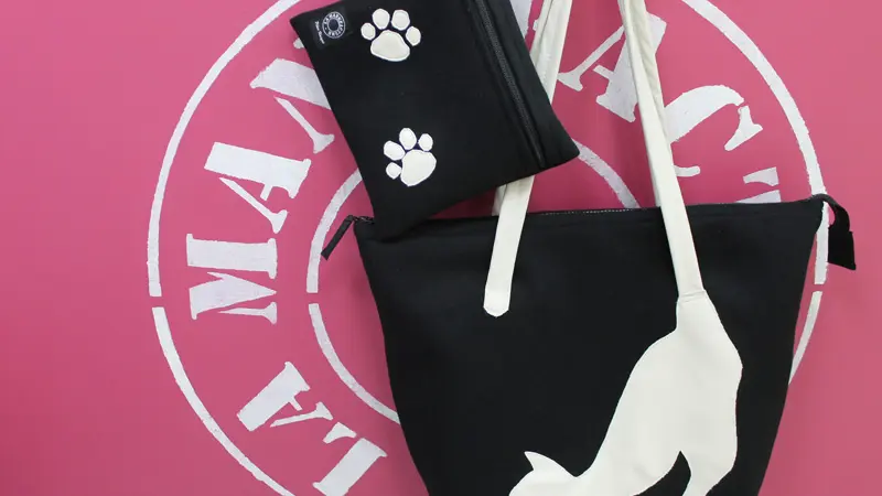 AICO sac et pochette cats