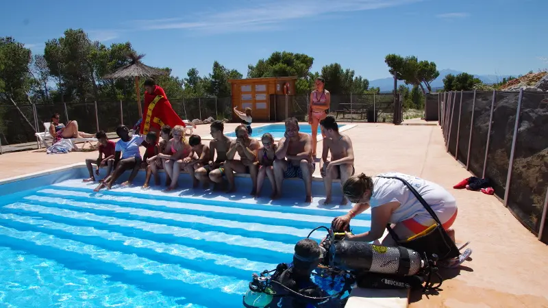 Camping Le Bois des Pins plongee