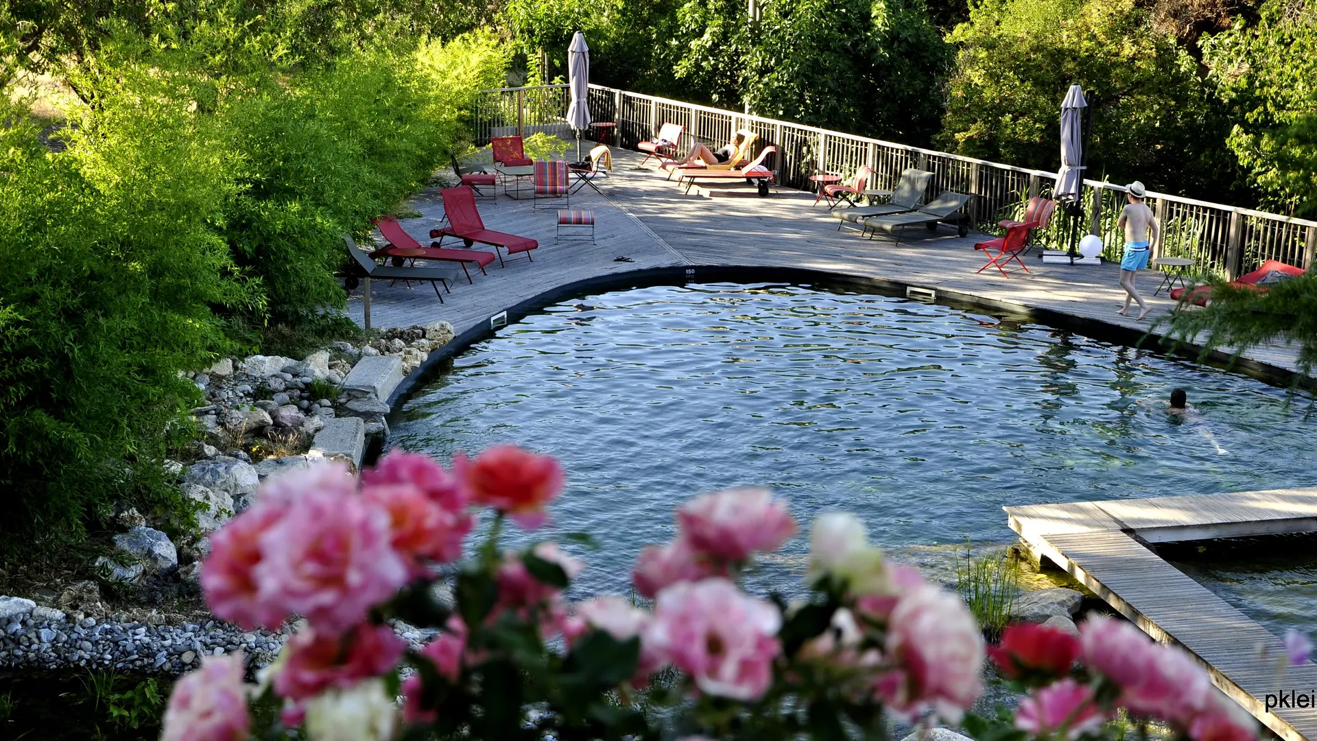 Domaine Riberach - bassin de baignade naturel