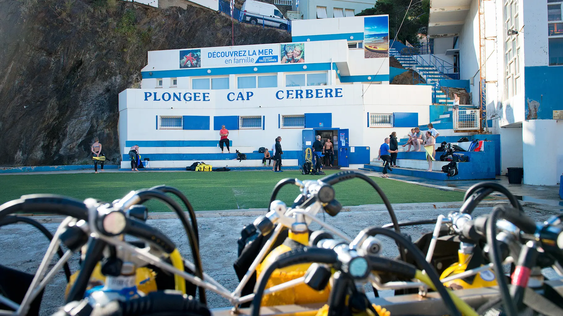 Facade Club Plongée Cap Cerbère