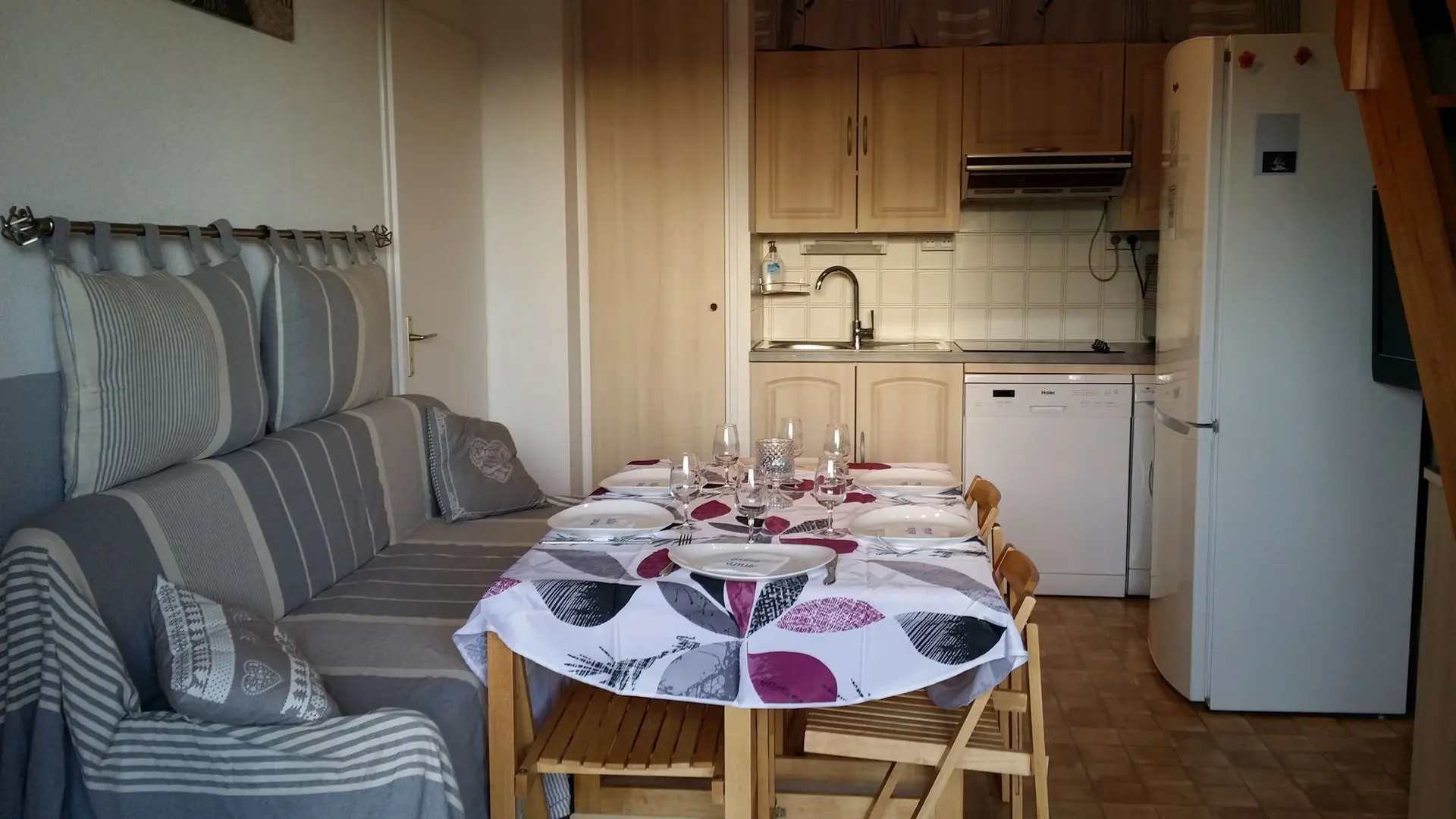 Le séjour - Cuisine