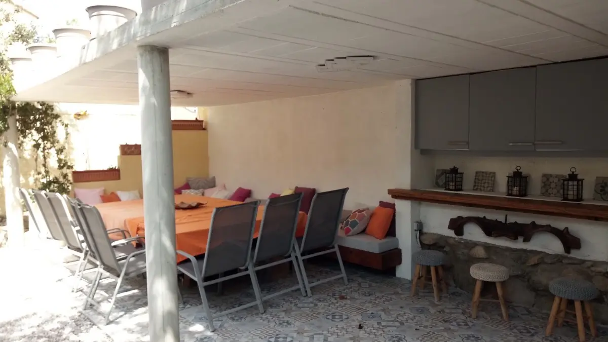 cuisine et salon extérieurs