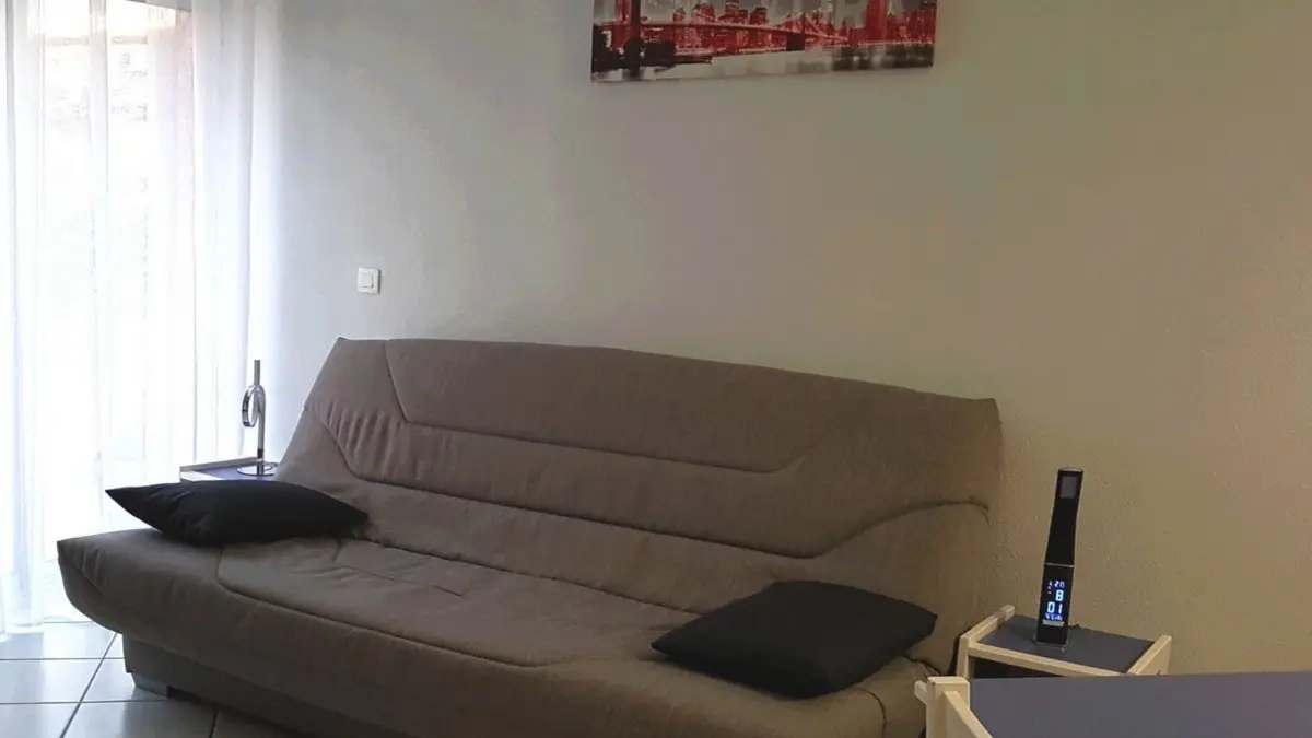 Séjour avec canapé convertible