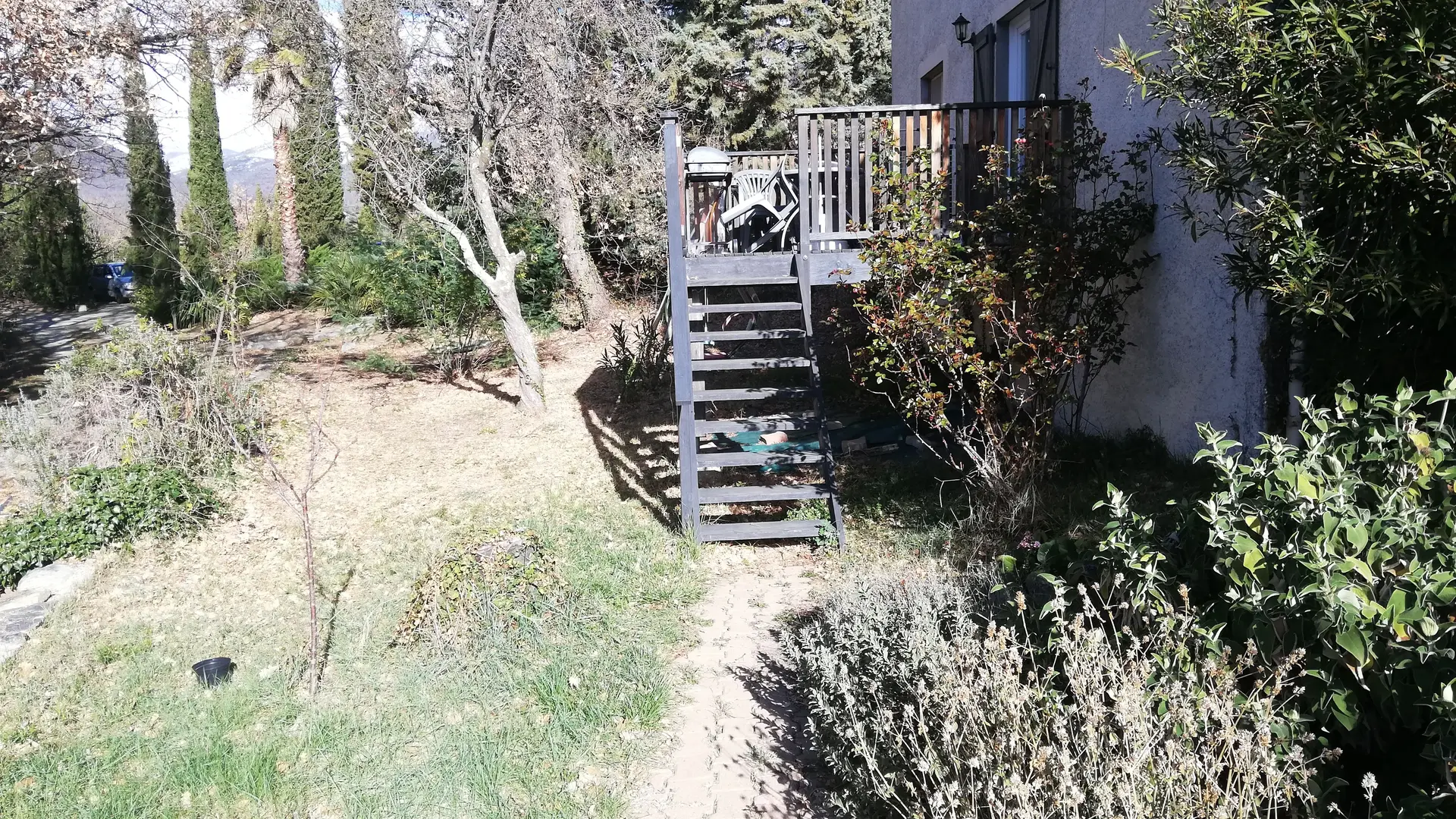 Accès à la terrasse