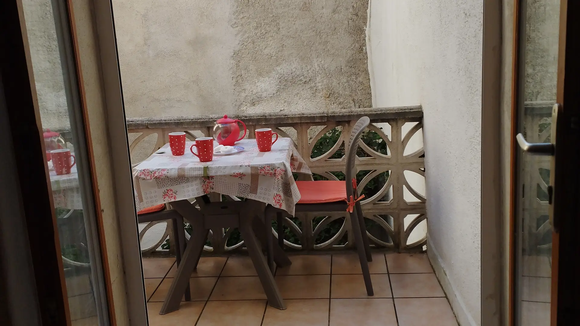 Accès à la terrasse