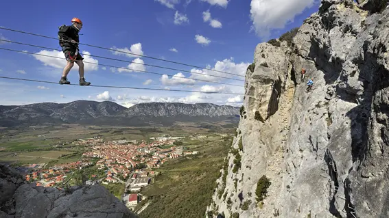 Via-ferrata Panoramique (Saint-Paul-de-Fenouillet, Pyrénées-Orientales)