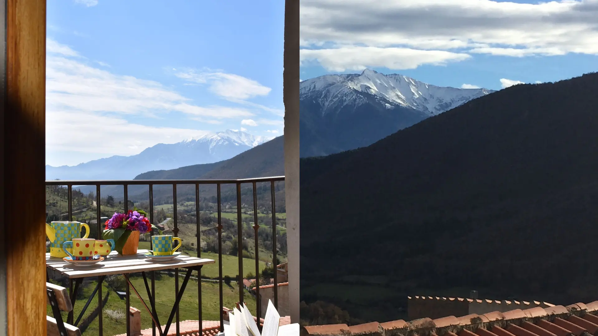 Vue sur le massif du Canigó