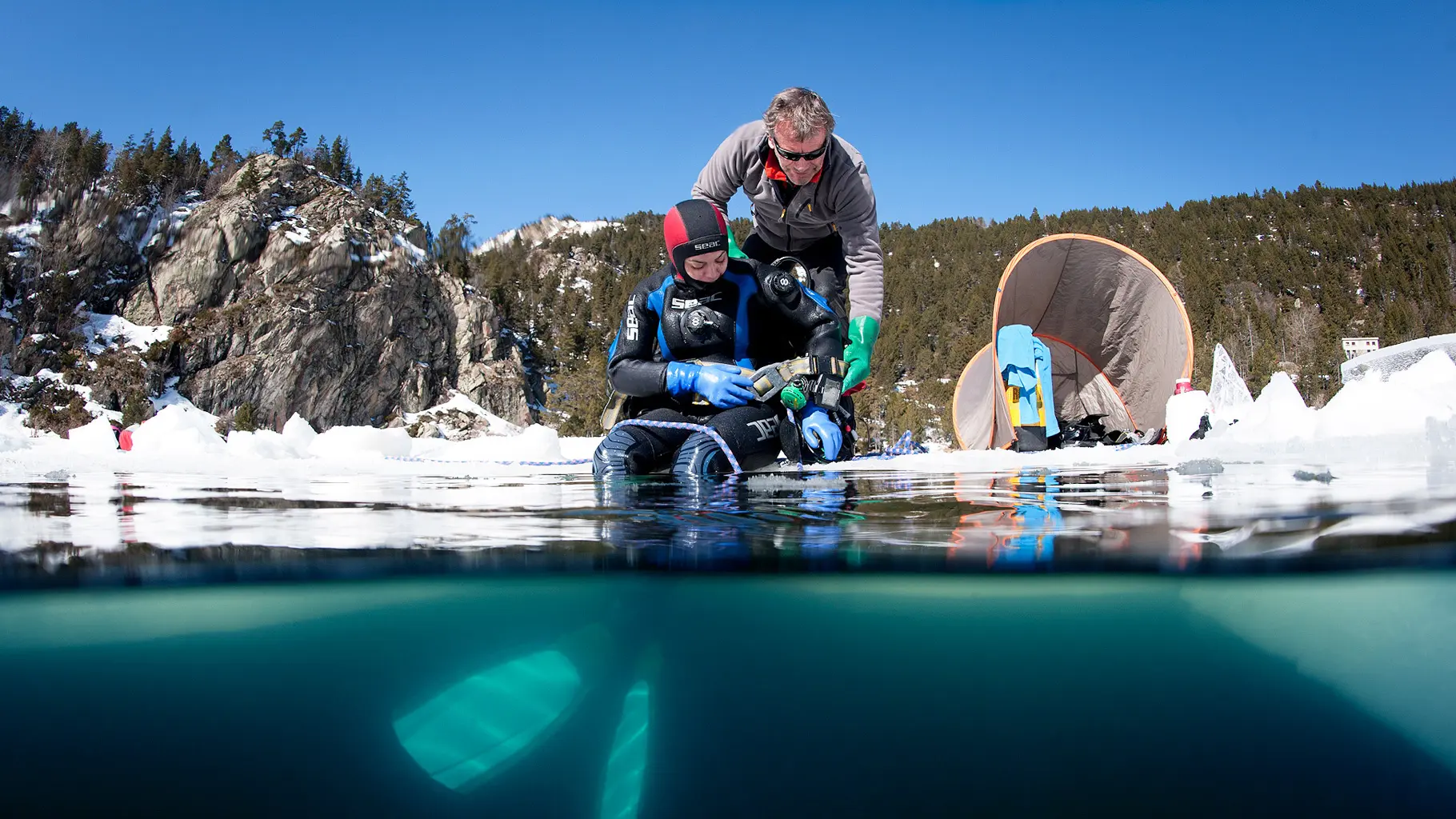 Plongée Cap Cerbère plongée sous glace