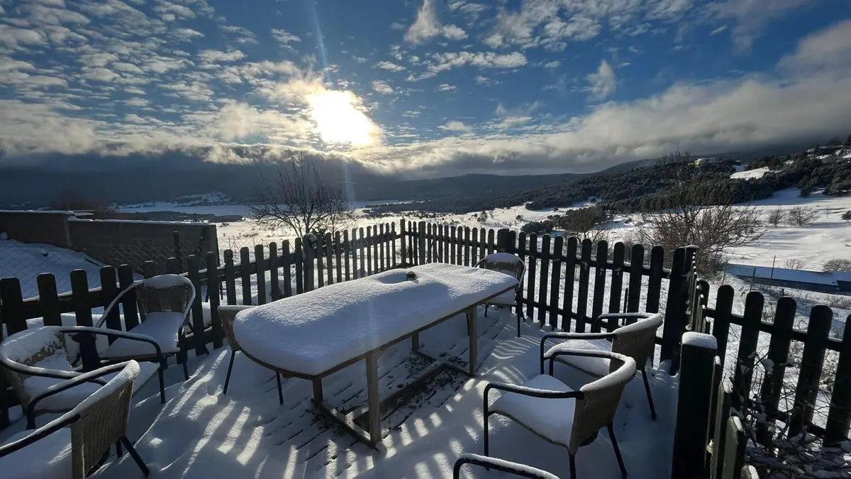 Pleiades-terrasse hiver-coucher de soleil