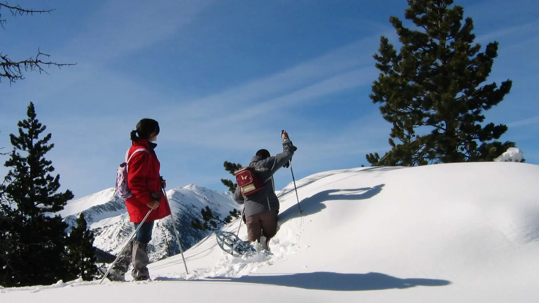 Raquettes à neige à Mantet