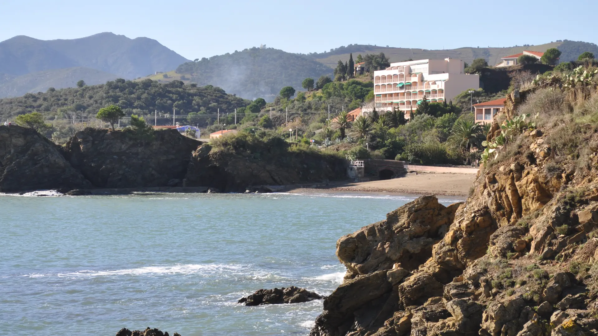 vue résidence depuis la côte