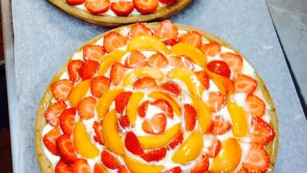 Tarte fraises abricots Hôtel Restaurant Princess Vernet les Bains