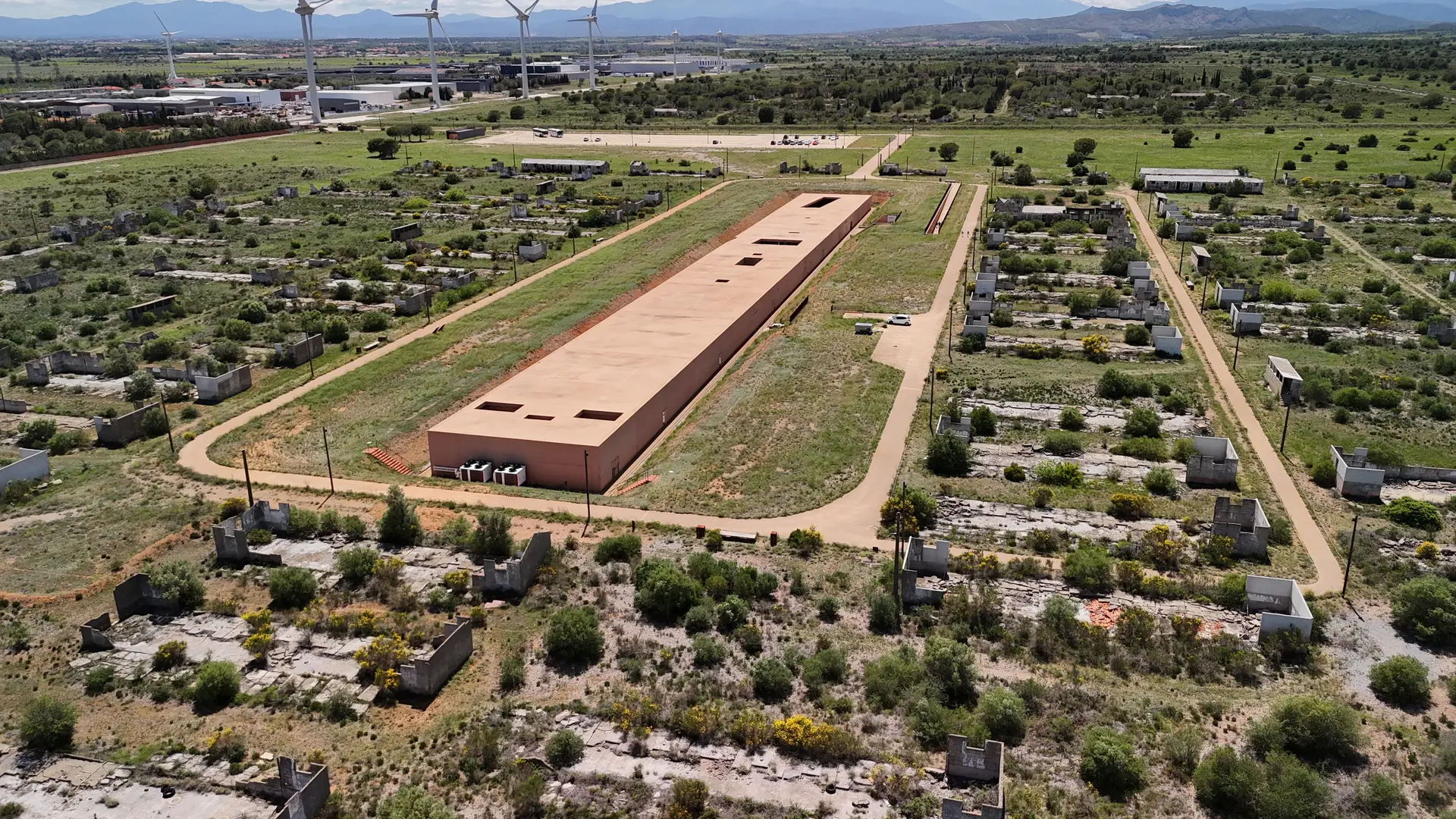 Vue aérienne - Camp de Rivesaltes