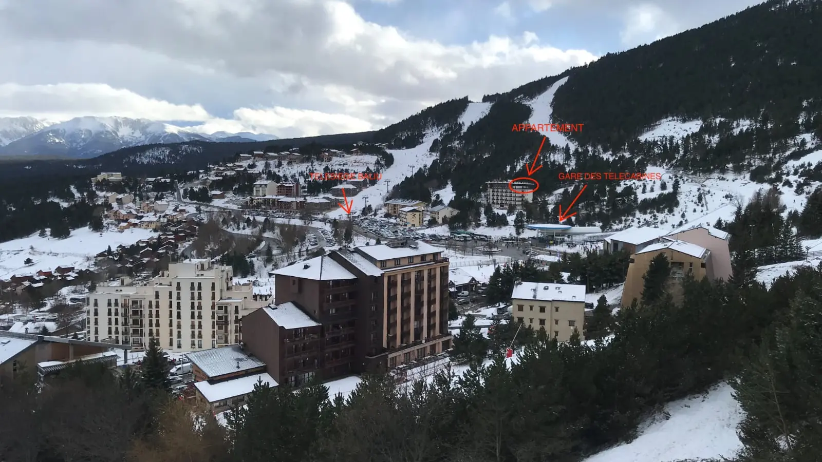 Vue appartement station