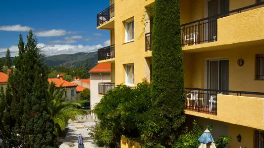 Vue terrasse Hôtel Princess Vernet les Bains t