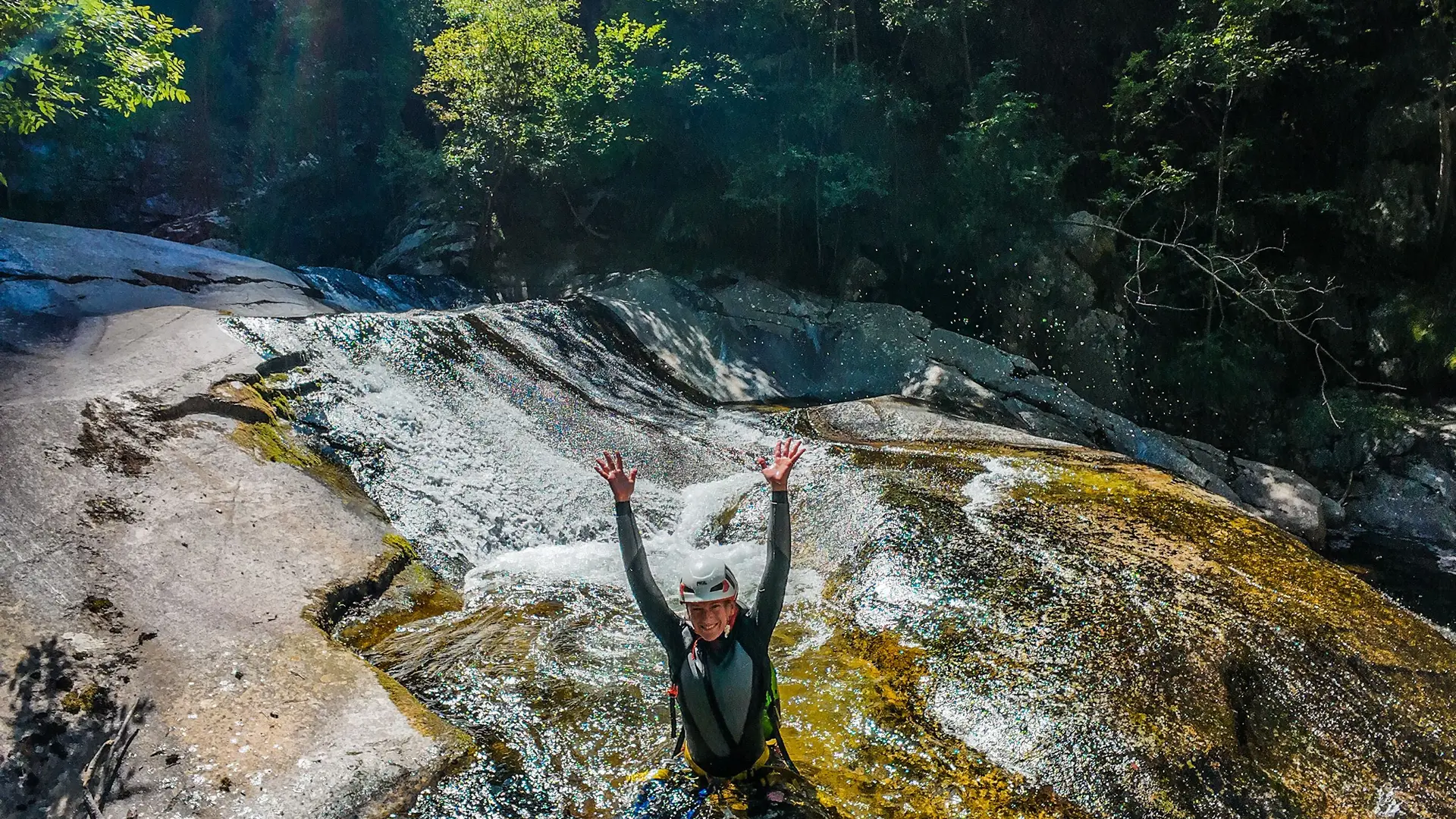 canyon du cady canyon canigou toboggan
