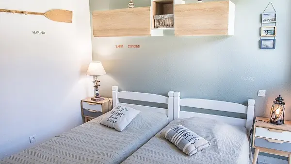 La chambre côté mer ( 2 lits )